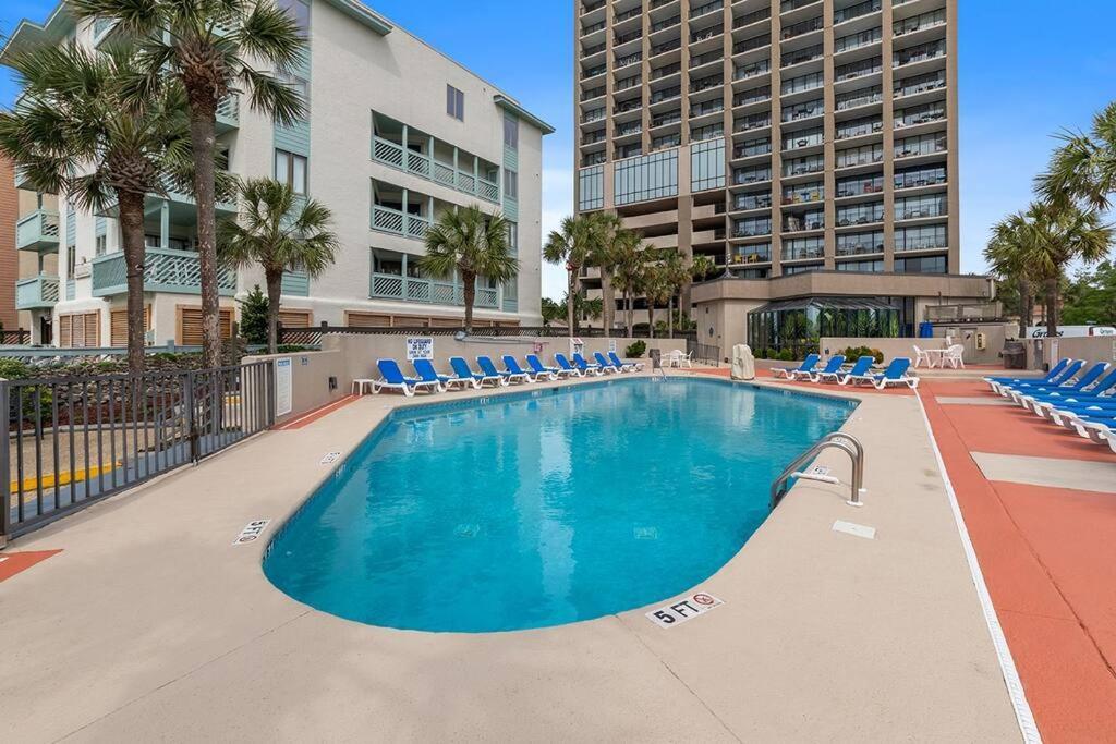 Cabana Palms - Oceanfront Renovated King Bed Sauna شاطئ ميرتل المظهر الخارجي الصورة